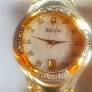 BULOVA -Two toned diamond watch